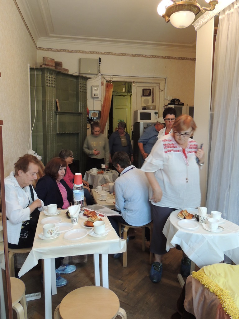 A communal kitchen in a shared apartment in USSR